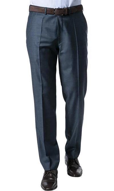 EDUARD DRESSLER Anzug 00510/6B51+3B25/46 Schurwolle, Blau meliert, Stahlblau 8 EDUARD DRESSLER Anzug 00510/6B51+3B25/46 Schurwolle, Blau meliert, Stahlblau – Bild 6