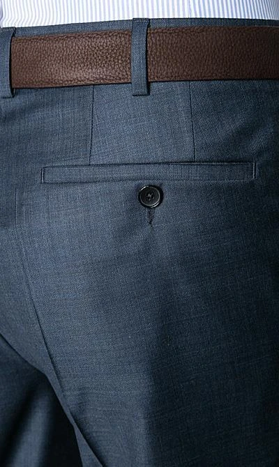 EDUARD DRESSLER Anzug 00510/6B51+3B25/46 Schurwolle, Blau meliert, Stahlblau 10 EDUARD DRESSLER Anzug 00510/6B51+3B25/46 Schurwolle, Blau meliert, Stahlblau – Bild 8