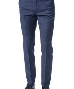 ROY ROBSON Hose 5066/0240/019 Slim Fit, Schurwolle, Marine-royal meliert, Dunkelblau