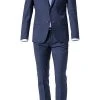 ROY ROBSON Anzug 5066/2022+0240/019 Slim Fit, Schurwolle Super100, Marine-royal meliert, Dunkelblau