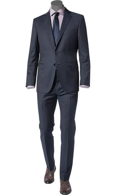 Windsor Anzug 13009345+13009348/420 Anzug Sera-Sole, Shaped Fit, Schurwolle, Nachtblau meliert, Marine 3 Windsor Anzug 13009345+13009348/420 Anzug Sera-Sole, Shaped Fit, Schurwolle, Nachtblau meliert, Marine
