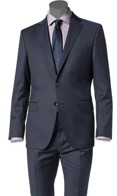 Windsor Anzug 13009345+13009348/420 Anzug Sera-Sole, Shaped Fit, Schurwolle, Nachtblau meliert, Marine 4 Windsor Anzug 13009345+13009348/420 Anzug Sera-Sole, Shaped Fit, Schurwolle, Nachtblau meliert, Marine – Bild 2