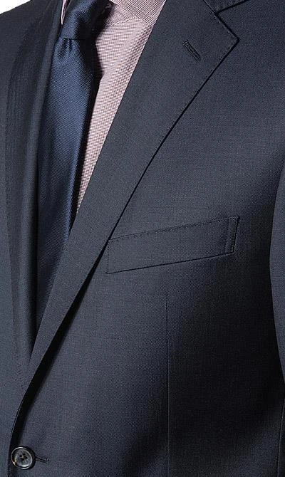 Windsor Anzug 13009345+13009348/420 Anzug Sera-Sole, Shaped Fit, Schurwolle, Nachtblau meliert, Marine 5 Windsor Anzug 13009345+13009348/420 Anzug Sera-Sole, Shaped Fit, Schurwolle, Nachtblau meliert, Marine – Bild 3