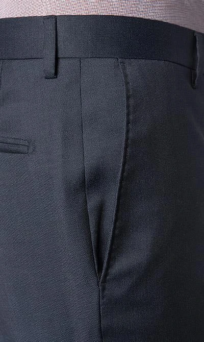 Windsor Anzug 13009345+13009348/420 Anzug Sera-Sole, Shaped Fit, Schurwolle, Nachtblau meliert, Marine 10 Windsor Anzug 13009345+13009348/420 Anzug Sera-Sole, Shaped Fit, Schurwolle, Nachtblau meliert, Marine – Bild 8