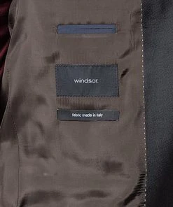 Windsor Anzug 13009345+13009348/410 Anzug Sera-Sole, Shaped Fit, Schurwolle, Schwarz meliert, Schwarz -Anzüge & Westen Verkäufe 227909 norm5