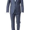 Windsor Anzug 13009345+13009348/425 Anzug Sera-Sole, Shaped Fit, Schurwolle, Dunkelblau meliert, Stahlblau