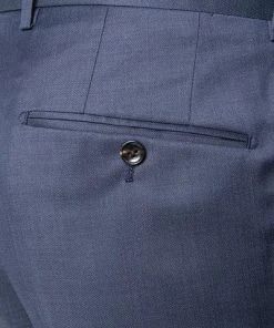 Windsor Anzug 13009345+13009348/425 Anzug Sera-Sole, Shaped Fit, Schurwolle, Dunkelblau meliert, Stahlblau -Anzüge & Westen Verkäufe 227911 norm9