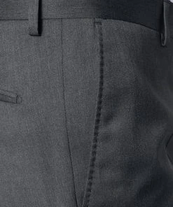 Windsor Hose L-WH Sole 13009349/113 Shaped Fit, Merinowolle Super130 Loro Piana, Anthrazit meliert, Anthrazit -Anzüge & Westen Verkäufe 229075 norm3