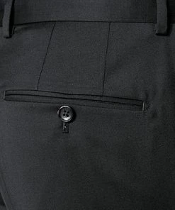 Windsor Hose L-WH Sole 13009349/110 Shaped Fit, Merinowolle Super130 Loro Piana, Schwarz -Anzüge & Westen Verkäufe 229076 norm4