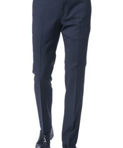 Windsor Hose L-WH Sole 13009349/120 Shaped Fit, Merinowolle Super130 Loro Piana, Dunkelblau, Marine