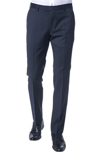 Windsor Hose L-WH Sole 13009349/120 Shaped Fit, Merinowolle Super130 Loro Piana, Dunkelblau, Marine 3 Windsor Hose L-WH Sole 13009349/120 Shaped Fit, Merinowolle Super130 Loro Piana, Dunkelblau, Marine