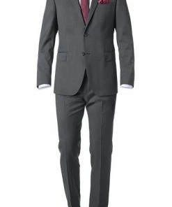 Windsor Anzug 13009346+13009349/113 Anzug Sera-Sole, Shaped Fit, Merinowolle Super130, Anthrazit meliert, Anthrazit