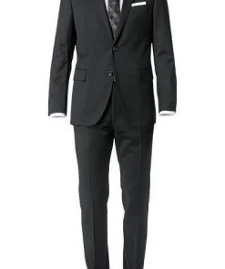 Windsor Anzug 13009346+13009349/110 Anzug Sera-Sole, Shaped Fit, Merinowolle Super130, Schwarz