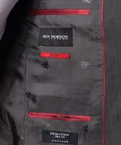 ROY ROBSON Anzug 5066/2022+0240/008 Slim Fit, Schurwolle Super100, Grau meliert, Anthrazit -Anzüge & Westen Verkäufe 231089 norm4