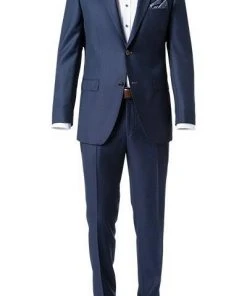 ROY ROBSON Anzug 5008/3022+0340/018 Regular Fit, Schurwolle Super130, Royalblau meliert, Royalblau