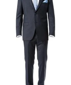 ROY ROBSON Anzug 5005/3042+0340/018 Regular Fit, Schurwolle Super100, Nachtblau meliert, Nachtblau