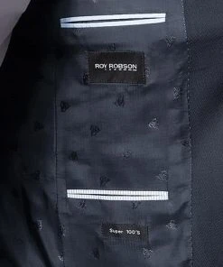 ROY ROBSON Anzug 5005/3042+0340/018 Regular Fit, Schurwolle Super100, Nachtblau meliert, Nachtblau -Anzüge & Westen Verkäufe 231119 norm4