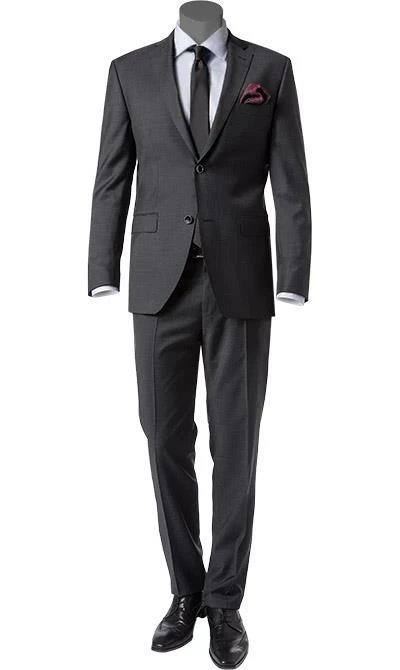 ROY ROBSON Anzug 5005/3042+0340/009 Regular Fit, Schurwolle Super100, Anthrazit meliert, Anthrazit 3 ROY ROBSON Anzug 5005/3042+0340/009 Regular Fit, Schurwolle Super100, Anthrazit meliert, Anthrazit