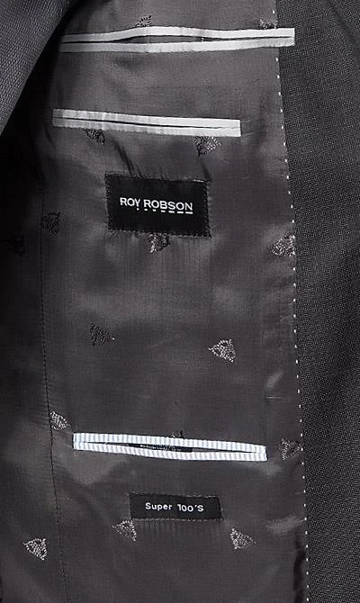 ROY ROBSON Anzug 5005/3042+0340/009 Regular Fit, Schurwolle Super100, Anthrazit meliert, Anthrazit 6 ROY ROBSON Anzug 5005/3042+0340/009 Regular Fit, Schurwolle Super100, Anthrazit meliert, Anthrazit – Bild 4