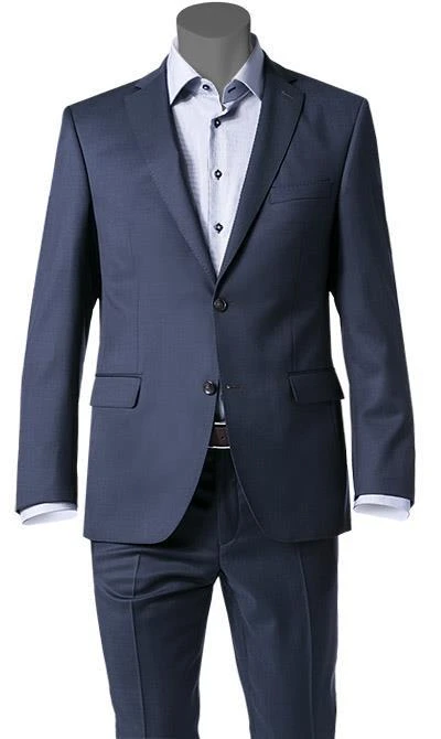 Carl Gross Anzug 50/042S0/323022+332023/63 Modern Fit, Schurwolle Super110 REDA, Dunkelblau, Marine 4 Carl Gross Anzug 50/042S0/323022+332023/63 Modern Fit, Schurwolle Super110 REDA, Dunkelblau, Marine – Bild 2