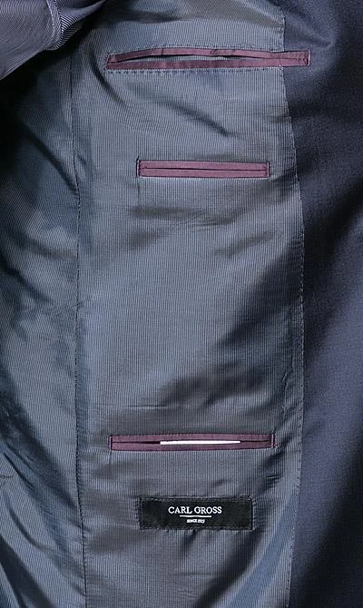 Carl Gross Anzug 50/042S0/323022+332023/63 Modern Fit, Schurwolle Super110 REDA, Dunkelblau, Marine 6 Carl Gross Anzug 50/042S0/323022+332023/63 Modern Fit, Schurwolle Super110 REDA, Dunkelblau, Marine – Bild 4