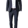 CG Anzug Cliff-Cedric 30-031S0/423622+433063/63 Slim Fit, Schurwoll-Stretch, Nachtblau
