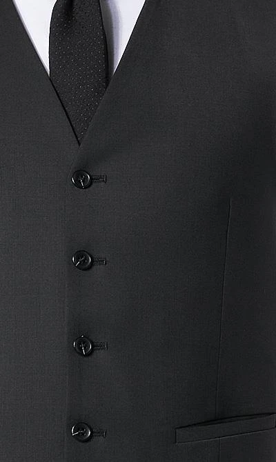 CG Weste Carlton 30/031S0/441013/90 Slim Fit, Schurwoll-Stretch, Schwarz 4 CG Weste Carlton 30/031S0/441013/90 Slim Fit, Schurwoll-Stretch, Schwarz – Bild 2