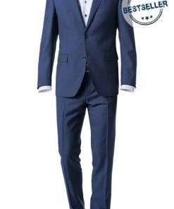 Carl Gross Anzug 50/041N0/323022+332023/63 Modern Fit, Schurwolle, Dunkelblau meliert, Dunkelblau