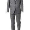 DIGEL Anzug Modern Fit 99653/120033+116062/46 Schurwolle Super110 REDA, Grau meliert, Grau -Anzüge & Westen Verkäufe 241787 norm