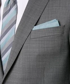 DIGEL Anzug Modern Fit 99653/120033+116062/46 Schurwolle Super110 REDA, Grau meliert, Grau -Anzüge & Westen Verkäufe 241787 norm2