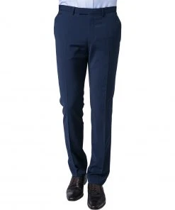 DIGEL Hose Extra Slim Fit Noah 99832/110049/24 Hose Noah, Schurwolle Super100, Blau, Dunkelblau