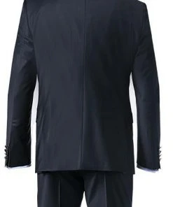 DIGEL Anzug 1009342/120210+114001+164003+190012/20 Anzug mit Weste, Plastron, Einstecktuch, Modern Fit, Schurwolle, Nachtblau -Anzüge & Westen Verkäufe 242665 norm6