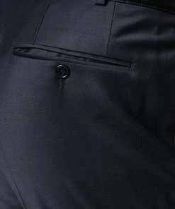 DIGEL Anzug 1009342/120210+114001+164003+190012/20 Anzug mit Weste, Plastron, Einstecktuch, Modern Fit, Schurwolle, Nachtblau -Anzüge & Westen Verkäufe 242665 norm9