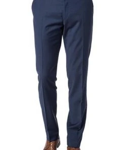 bugatti Hose Slim Fit 99801/788400/380 Schurwolle, Dunkelblau