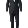 BOSS Anzug Hayes/Gibson 50318498+499/001 Slim Fit, Schurwolle Super120 GUABELLO, Schwarz, Black -Anzüge & Westen Verkäufe 244354 norm