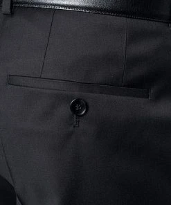 BOSS Anzug Hayes/Gibson 50318498+499/001 Slim Fit, Schurwolle Super120 GUABELLO, Schwarz, Black -Anzüge & Westen Verkäufe 244354 norm8