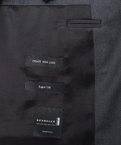 BOSS Anzug Hayes/Gibson 50318498+499/021 Anzug Hayes-Gibson, Slim Fit, Schurwolle Super120 GUABELLO, Dunkelgrau meliert, Dark grey -Anzüge & Westen Verkäufe 244355 norm5