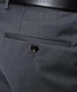 BOSS Anzug Hayes/Gibson 50318498+499/021 Anzug Hayes-Gibson, Slim Fit, Schurwolle Super120 GUABELLO, Dunkelgrau meliert, Dark grey -Anzüge & Westen Verkäufe 244355 norm8