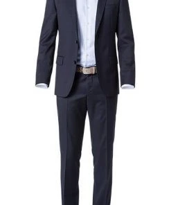 BOSS Anzug Hayes/Gibson 50318498+499/401 Anzug Hayes-Gibson, Slim Fit, Schurwolle Super120 GUABELLO, Dunkelblau, Dark blue