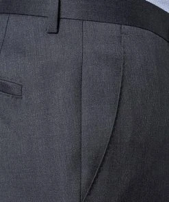 BOSS Hose Lenon 50318825/021 Regular Fit, Schurwolle Super120 GUABELLO, Grau meliert, Dark grey -Anzüge & Westen Verkäufe 244549 norm3