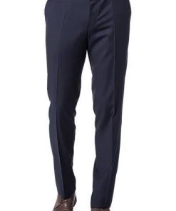 BOSS Hose Lenon 50318825/401 Regular Fit, Schurwolle Super120 GUABELLO, Dunkelblau, Dark blue
