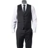 BOSS Weste Wilson 50318500/001 Slim Fit, Schurwolle Super120 GUABELLO, Schwarz, Black -Anzüge & Westen Verkäufe 244554 master