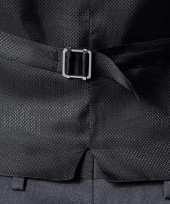 BOSS Weste Wilson 50318500/021 Slim Fit, Schurwolle Super120 GUABELLO, Grau meliert, Dark grey -Anzüge & Westen Verkäufe 244555 norm2