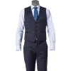 BOSS Weste Wilson 50318500/401 Slim Fit, Schurwolle Super120 GUABELLO, Dunkelblau, Dark blue