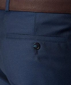 CG Hose Cedric 50/102S1/433063/62 Slim Fit, Schurwolle Super100, Dunkelblau gemustert, Marine -Anzüge & Westen Verkäufe 244571 norm3