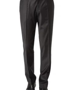 Wilvorst Hose schwarz 441200/10/177 Slim Line, Wolle