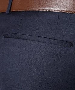 BOSS Hose Wave 50320555/401 Extra Slim Fit, Schurwolle Super120 GUABELLO, Dunkelblau, Dark blue -Anzüge & Westen Verkäufe 244742 norm3