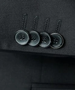 BOSS Anzug Ryan-Wave 50318525+20555/001 Extra Slim Fit, Schurwolle Super120 GUABELLO, Schwarz, Black -Anzüge & Westen Verkäufe 244743 norm4