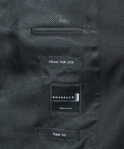 BOSS Anzug Ryan-Wave 50318525+20555/001 Extra Slim Fit, Schurwolle Super120 GUABELLO, Schwarz, Black -Anzüge & Westen Verkäufe 244743 norm5