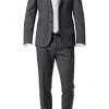 BOSS Anzug Ryan-Wave 50318525+20555/021 Extra Slim Fit, Schurwolle Super120 GUABELLO, Anthrazit meliert, Dark grey -Anzüge & Westen Verkäufe 244747 norm